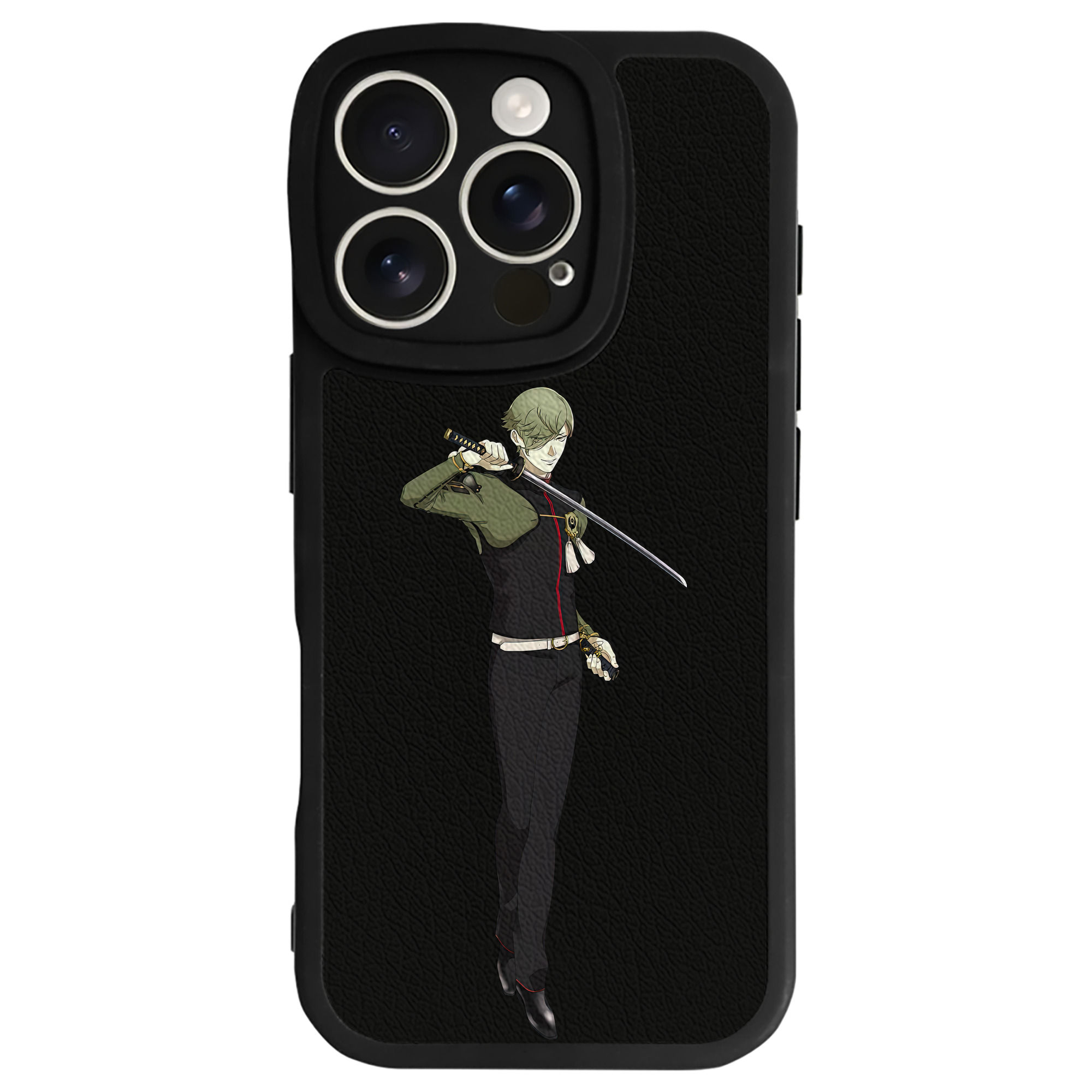 （画像用） 刀剣乱舞 Touken Ranbu 【iPhone 16シリーズ対応】シリコンスマホケース（レザー調） 材質：シリコン